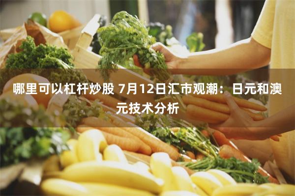 哪里可以杠杆炒股 7月12日汇市观潮：日元和澳元技术分析