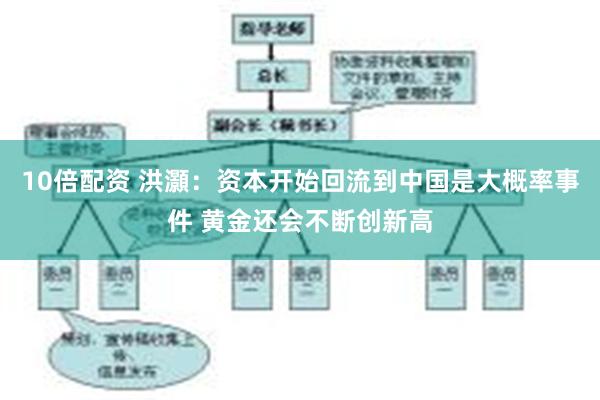 10倍配资 洪灝：资本开始回流到中国是大概率事件 黄金还会不断创新高